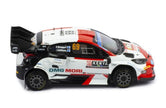 2022 Toyota GR Yaris Rally 1 Nº69 Rovanpera/Halttunen Ganador Rally Safari 1:43 IXO Models RAM856.22