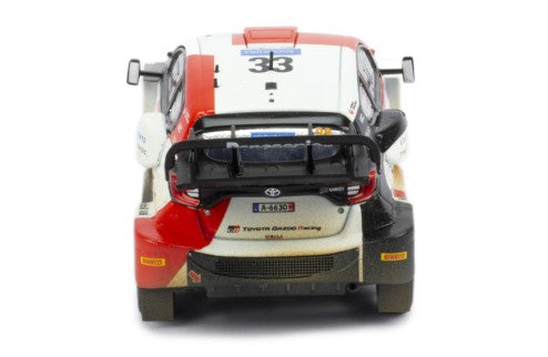 2022 Toyota GR Yaris Rally 1 Nº33 Evans/Martin Versión Sucio Rally Estonia 1:43 IXO Models RAM860.22
