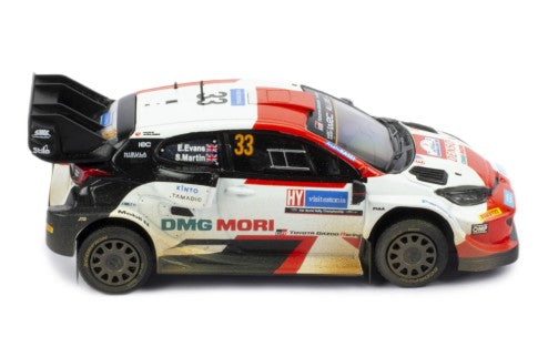 2022 Toyota GR Yaris Rally 1 Nº33 Evans/Martin Versión Sucio Rally Estonia 1:43 IXO Models RAM860.22