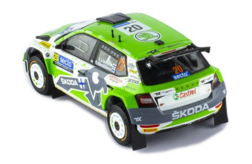 2022 Skoda Fabia Rally2 Evo N20 Lindholm/Hamalainen Rallye Finlandia 1:43 IXO Models RAM863BLQ.22