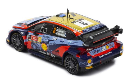 2022 Hyundai i20 N Rally 1 Nº8 Tanak/Jarveoja Ganador Rally Ypres Bélgica 1:43 IXO Models RAM872.22