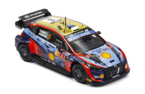 2022 Hyundai i20 N Rally 1 Nº8 Tanak/Jarveoja Ganador Rally Ypres Bélgica 1:43 IXO Models RAM872.22