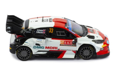 2022 Toyota GR Yaris Rally1 Nº33 Evans/Martin Rally Ypres 1:43 IXO Models RAM873.22