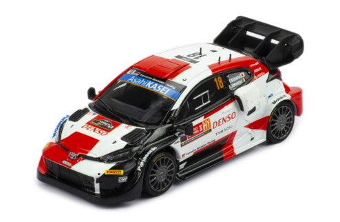 2022 Toyota GR Yaris Rally 1 Nº18 Katsuta/Johnston Rally Ypres 1:43 IXO Models RAM876.22
