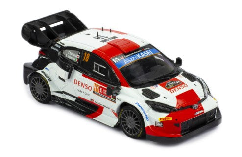 2022 Toyota GR Yaris Rally 1 Nº18 Katsuta/Johnston Rally Ypres 1:43 IXO Models RAM876.22