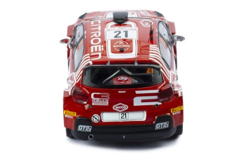 2023 Citroen C3 Rally2 Nº21 Rossel/Dunand Rally Monte Carlo 1:43 IXO Models RAM887.22