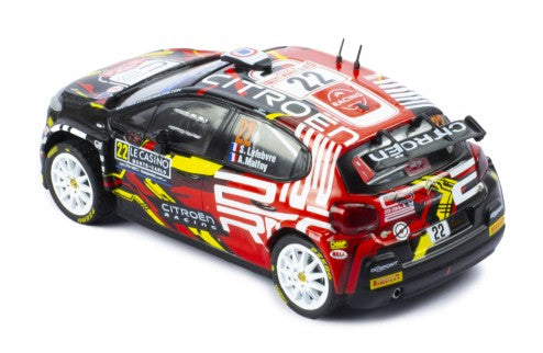 2023 Citroen C3 Rally2 Nº22 Lefebvre/Malfoy Rally Monte Carlo 1:43 IXO Models RAM888.22