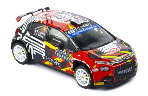 2023 Citroen C3 Rally2 Nº22 Lefebvre/Malfoy Rally Monte Carlo 1:43 IXO Models RAM888.22