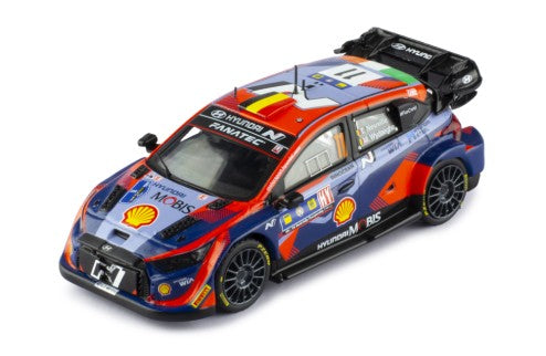 2023 Hyundai i20 N Rally1 Nº11 Neuville/Wydaeghe Ganador Rally Centroeuropeo 1:43 IXO Models RAM909.22