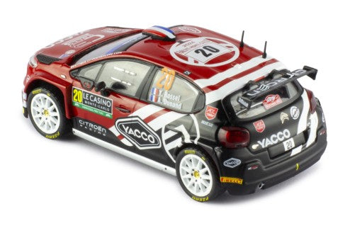 2024 Citroen C3 Rally2 Nº20 Rossel/Dunand Rally Monte Carlo 1:43 IXO Models RAM916.22