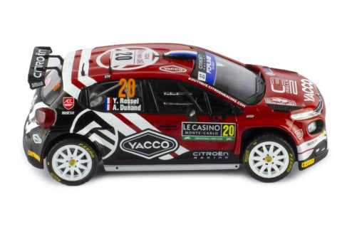 2024 Citroen C3 Rally2 Nº20 Rossel/Dunand Rally Monte Carlo 1:43 IXO Models RAM916.22