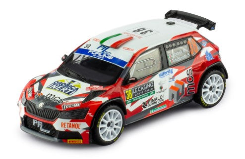 2024 Skoda Fabia Rally2 Nº38 Locatelli/Tiraboschi Rally Monte Carlo 1:43 IXO Models RAM921SPLQ.22