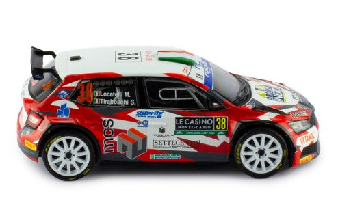 2024 Skoda Fabia Rally2 Nº38 Locatelli/Tiraboschi Rally Monte Carlo 1:43 IXO Models RAM921SPLQ.22
