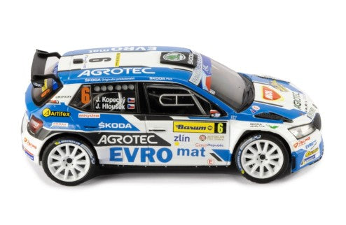 2021 Skoda Fabia Rally2 EVO Nº6 Kopecký/Hloušek Ganador Rally Barum Zlin 1:43 IXO Models RAM935LQ.22