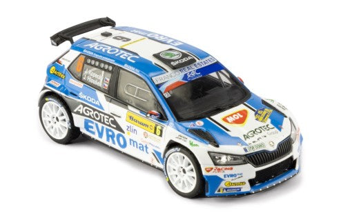 2021 Skoda Fabia Rally2 EVO Nº6 Kopecký/Hloušek Ganador Rally Barum Zlin 1:43 IXO Models RAM935LQ.22