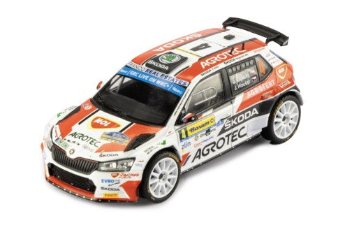 2022 Skoda Fabia Rally2 EVO Nº4 Kopecký/Hloušek Ganador Rally Barum Zlin 1:43 IXO Models RAM936LQ.22