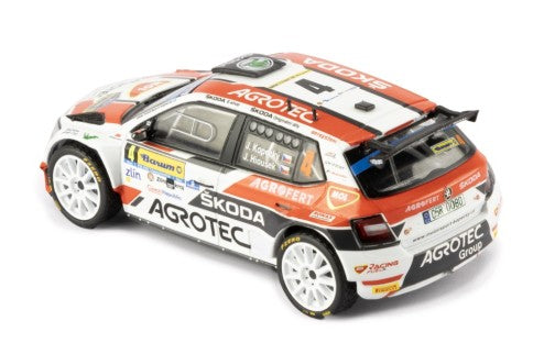 2022 Skoda Fabia Rally2 EVO Nº4 Kopecký/Hloušek Ganador Rally Barum Zlin 1:43 IXO Models RAM936LQ.22