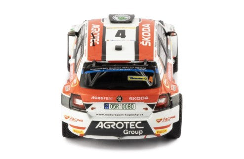2022 Skoda Fabia Rally2 EVO Nº4 Kopecký/Hloušek Ganador Rally Barum Zlin 1:43 IXO Models RAM936LQ.22