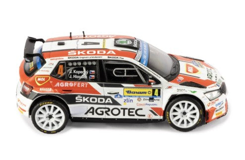 2022 Skoda Fabia Rally2 EVO Nº4 Kopecký/Hloušek Ganador Rally Barum Zlin 1:43 IXO Models RAM936LQ.22