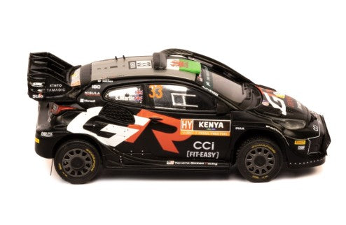 2024 Toyota Yaris Rally1 Hybrid Nº33 Evans/Martin Rally Safari Kenia 1:43 IXO Models RAM937C.22