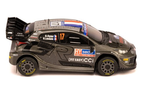 2024 Toyota GR Yaris Rally1 Hybrid Rally WM Nº17 S.Ogier/V.Landais Ganador Rally Finlandia 1:43 IXO Models RAM945.22
