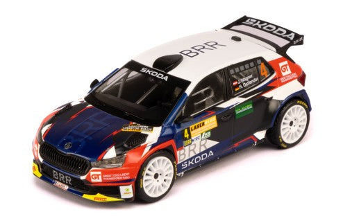 2024 Skoda Fabia Rally2 WRC Nº4 S.Wagner/H.Ostlender Rally de Lavanttal 1:43 IXO Models IXORAM950.22