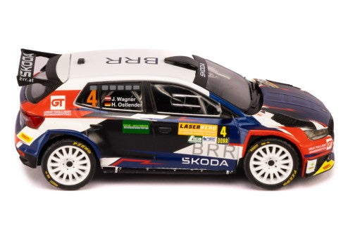 2024 Skoda Fabia Rally2 WRC Nº4 S.Wagner/H.Ostlender Rally de Lavanttal 1:43 IXO Models IXORAM950.22