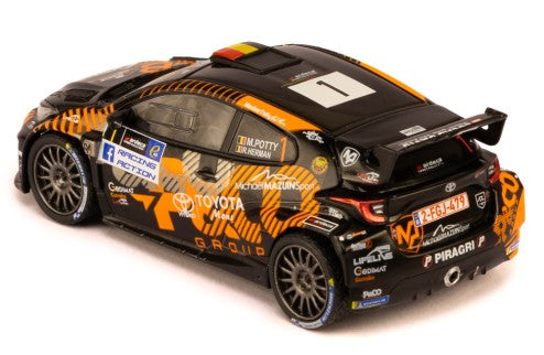 2024 Toyota GR Yaris Rally2 Nº1 Potty/Herman Rally de Ypres 1:43 IXO Models IXORAM959.22