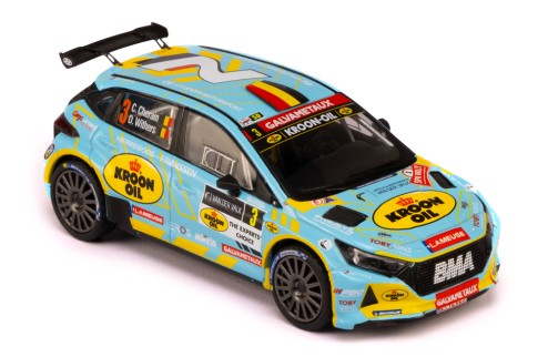 2024 Hyundai i20 N Rally2 Nº3 Cherain/Withers Ganadores del Rally de Spa 1:43 IXO Models IXORAM964.22