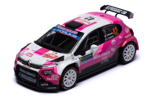 2025 Citroen C3 Rally2 Nº42 S.Rumeau/J.Amblard Rally Montecarlo WRC2 1:43 IXO Models RAM976.22