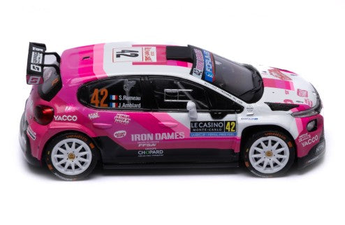 2025 Citroen C3 Rally2 Nº42 S.Rumeau/J.Amblard Rally Montecarlo WRC2 1:43 IXO Models RAM976.22