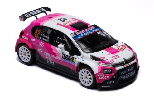 2025 Citroen C3 Rally2 Nº42 S.Rumeau/J.Amblard Rally Montecarlo WRC2 1:43 IXO Models RAM976.22