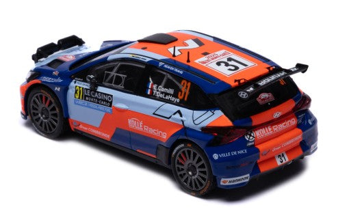 2025 Hyundai i20 N Rally2 Nº31 E.Camilli/T.De la Haye Rally de Montecarlo WRC2 1:43 IXO Models RAM978.22