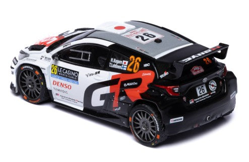 2025 Toyota GR Yaris Rally2 Nº26 H.Kogure/T.Luhtinen Rally de Montecarlo WRC2 1:43 IXO Models RAM982.22