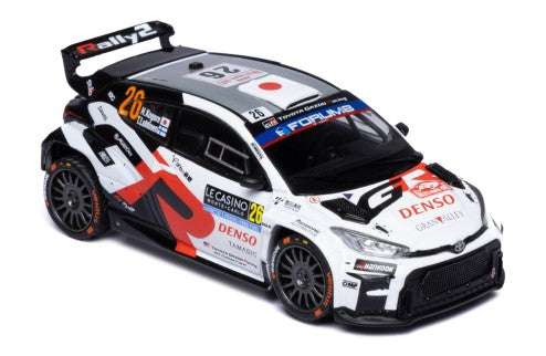 2025 Toyota GR Yaris Rally2 Nº26 H.Kogure/T.Luhtinen Rally de Montecarlo WRC2 1:43 IXO Models RAM982.22
