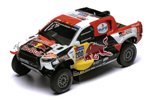 2023 Toyota GR DKR Hilux Evo T1+ Nº200 Al-Attiyah/Baumel Ganador Rally Dakar 1:43 IXO Models RAM986.22