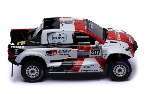 2022 Toyota GR DKR Hilux Evo T1+ Nº207 G.de Villiers/D.Murphy Rally Dakar 1:43 IXO Models RAM987A.22