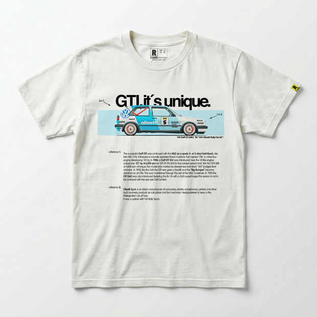 Camiseta GOLF GTI MkII “Olivetti-FanArt Ed”