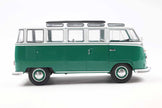 1962 Volkswagen VW T1 Samba Bus Verde/Blanco 1:18 Solido S1813403