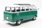 1962 Volkswagen VW T1 Samba Bus Verde/Blanco 1:18 Solido S1813403
