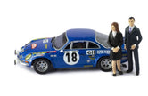 1973 Alpine Renault 1800S Nº18 Andruet/Petit Ganador Rally Monte Carlo 1:43 IXO Models SPRM001-73