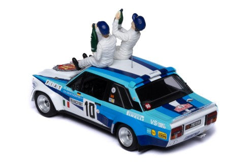 1980 Fiat 131 Abarth Nº10 W.Röhrl/C.Geistdörfer Ganadores Rally Monte Carlo + Figuras 1:43 IXO Models SPRM002-80