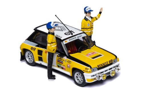 1981 Renault 5 Turbo Nº9 J.Ragnotti/JM.Andre Ganadores Rally Monte Carlo + Figuras 1:43 IXO Models SPRM002-81