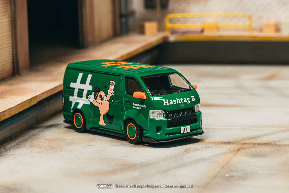 2019 Toyota Hiace Widebody Hashtag B Special Edition Verde 164 Tarmac T64-038-HB