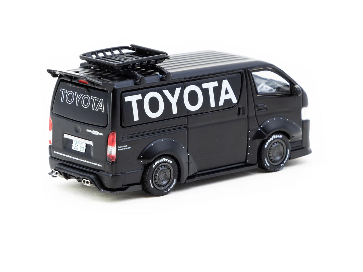 2004 Toyota Hiace Widebody Negro 164 Tarmac T64-038-TO