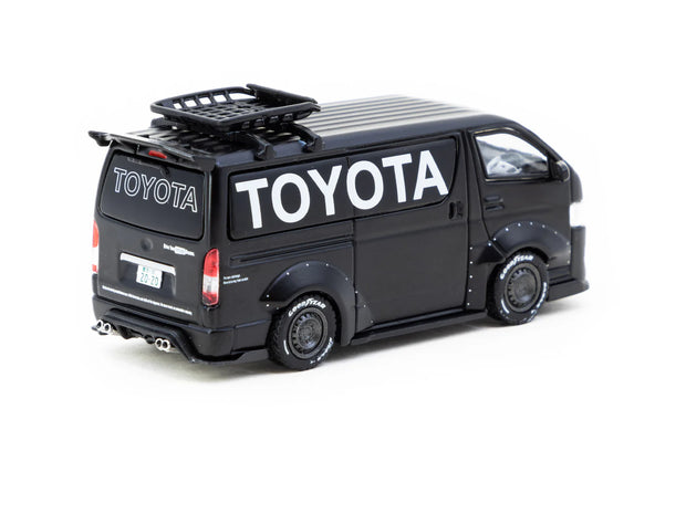 2004 Toyota Hiace Widebody Negro 164 Tarmac T64-038-TO