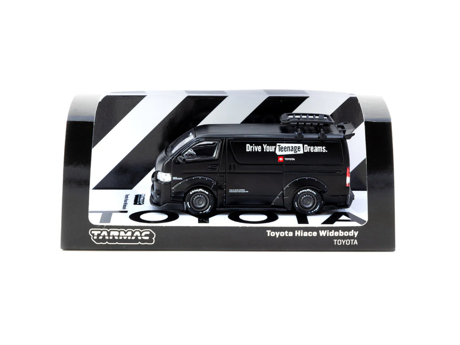 2004 Toyota Hiace Widebody Negro 164 Tarmac T64-038-TO