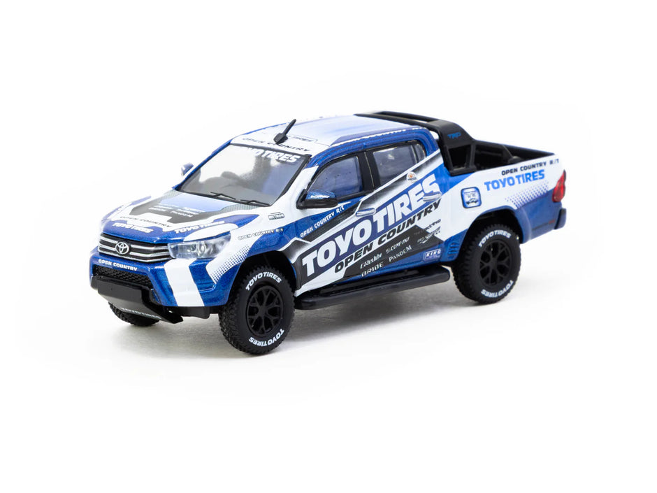 2015 Toyota Hilux Toyo Tires Azul/Blanco 164 Tarmac T64-041-TOYO