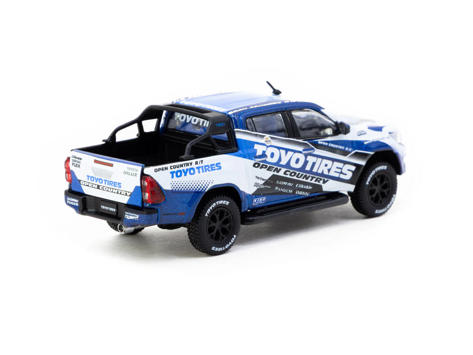 2015 Toyota Hilux Toyo Tires Azul/Blanco 164 Tarmac T64-041-TOYO