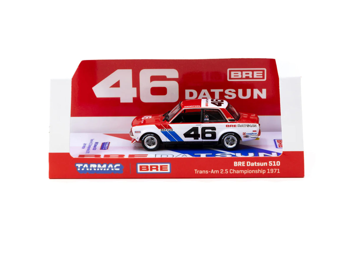 1971 BRE Datsun 510 Nº46 John Morton Trans-Am 2.5 Championship Multicolor 164 Tarmac T64-052-71BRE46